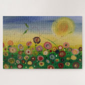 抽象芸術ケシ畑ジグソー ジグソーパズル (横)