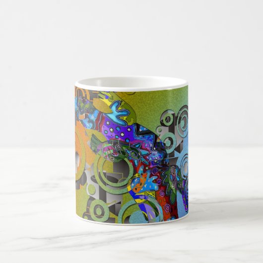 抽象芸術ゲコ コーヒーマグカップ (中央)