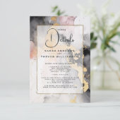 抽象芸術ゲスト詳細ブラック金ゴールドバラピンク エンクロージャーカード (スタンド正面)