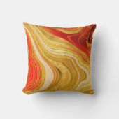 抽象芸術ゲートV1ホットオレンジID827装飾用クッション クッション (正面)