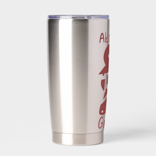 抽象芸術ゲーマーおもしろいブロークンメープルゲーマーテーマ 保温保冷タンブラー (正面)