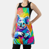 抽象芸術コアラデザイン エプロン (インサイチュ)