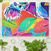 抽象芸術コアラデザイン キッチンタオル (折り畳み)