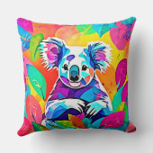 抽象芸術コアラデザイン クッション (裏面)