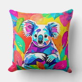 抽象芸術コアラデザイン クッション (正面)