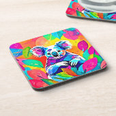 抽象芸術コアラデザイン コースター (左側)