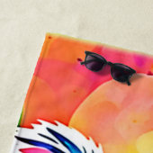 抽象芸術コアラデザイン ビーチタオル (インサイチュ)