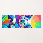 抽象芸術コアラデザイン ヨガマット (正面(横))