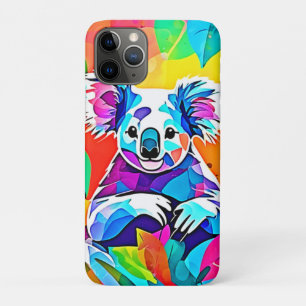 抽象芸術コアラデザイン iPhone 11 PROケース