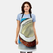 抽象芸術ココナッツコレクション エプロン (着用した状態)