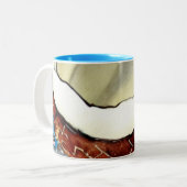 抽象芸術ココナッツコレクション ツートーンマグカップ (正面左)