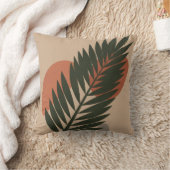 抽象芸術ココナッツツリーリーフボタニカルボホ クッション (ブランケット)