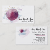 *~*抽象芸術コスモスターズ水彩宇宙スカイ 名刺 (正面/裏面)