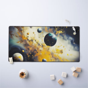 抽象芸術コスモス:ダンスの惑星 デスクマット