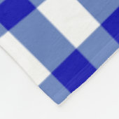 抽象芸術コタゲコアピクニック用格子柄(青) フリースブランケット (角)