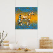 抽象芸術コラージボーモントザホースID109 ポスター (キッチン)