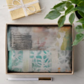 抽象芸術コラージュ混合メディア抽象芸術 薄葉紙 (ギフト)