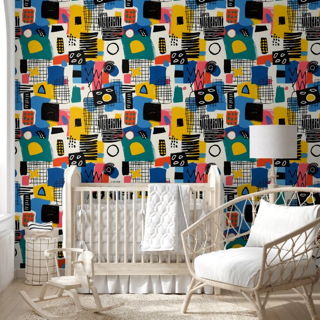 抽象芸術コラージュ 壁紙 (キッズ)