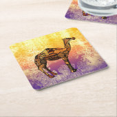 抽象芸術コラージュOzzy the Camel ID102 スクエアペーパーコースター (アングル)