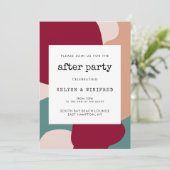 抽象芸術コンテンポラリーのパーティー 招待状 (スタンド正面)