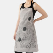 抽象芸術コンテンポラリーの中世紀のポスター エプロン (インサイチュ)