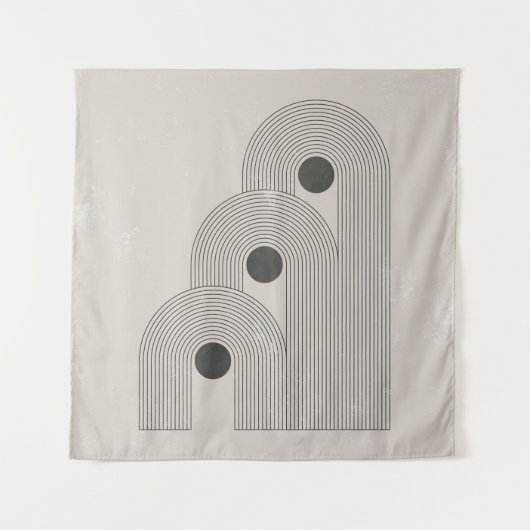 抽象芸術コンテンポラリーの中世紀のポスター タペストリー (正面)