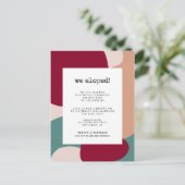 抽象芸術コンテンポラリーの形状 ポストカード (スタンド正面)