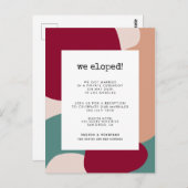 抽象芸術コンテンポラリーの形状 ポストカード (正面/裏面)