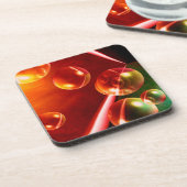 抽象芸術コンテンポラリーアートワーク（セルダー・ヒズリ） コースター (左側)