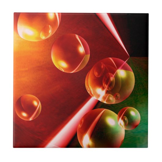 抽象芸術コンテンポラリーアートワーク（セルダー・ヒズリ） タイル (正面)