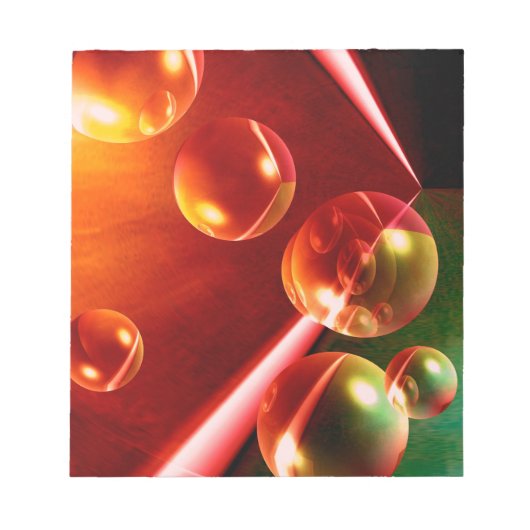 抽象芸術コンテンポラリーアートワーク（セルダー・ヒズリ） ノートパッド (正面)