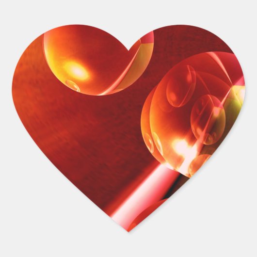 抽象芸術コンテンポラリーアートワーク（セルダー・ヒズリ） ハートシール (正面)