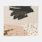 抽象芸術コンテンポラリーアートワーク，装飾的なバックグロ フリースブランケット (正面(横))