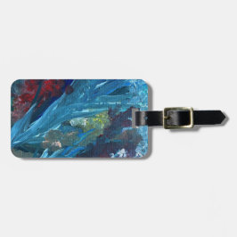 抽象芸術コンテンポラリーカラフル ラゲッジタグ