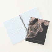 抽象芸術コンテンポラリーバラ金ゴールドグリッターポケットf ノートブック (内部)