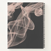 抽象芸術コンテンポラリーバラ金ゴールドグリッターポケットf ノートブック (裏面)