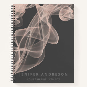 抽象芸術コンテンポラリーバラ金ゴールドグリッターポケットf ノートブック