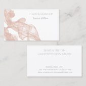 抽象芸術コンテンポラリーバラ金ゴールドグリッター業 名刺 (正面/裏面)