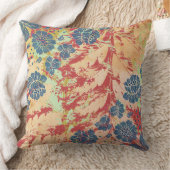 抽象芸術コンテンポラリーブルー、黄、赤、緑 クッション (ブランケット)