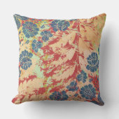 抽象芸術コンテンポラリーブルー、黄、赤、緑 クッション (正面)