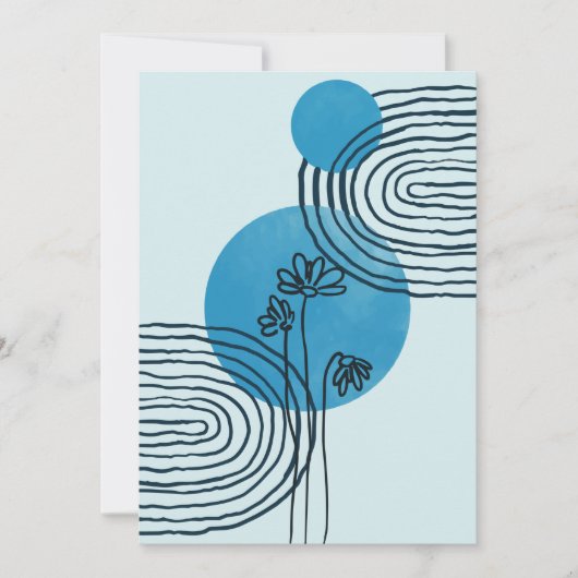 抽象芸術コンテンポラリーミッドセンチュリートロカルリーフ3/3 シーズンカード (正面)