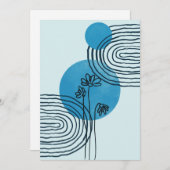 抽象芸術コンテンポラリーミッドセンチュリートロカルリーフ3/3 シーズンカード (正面/裏面)