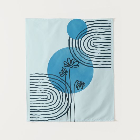 抽象芸術コンテンポラリーミッドセンチュリートロカルリーフ3/3 タペストリー (正面)