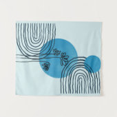 抽象芸術コンテンポラリーミッドセンチュリートロカルリーフ3/3 タペストリー (正面(横))