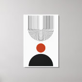 抽象芸術コンテンポラリーミッドセンチュリーモダン キャンバスプリント (正面)