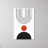 抽象芸術コンテンポラリーミッドセンチュリーモダン キャンバスプリント (正面)