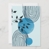 抽象芸術コンテンポラリー中世紀熱帯葉1/3 シーズンカード (正面)