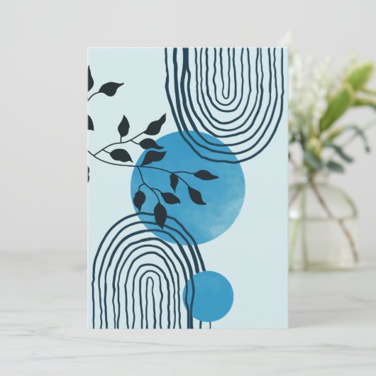 抽象芸術コンテンポラリー中世紀熱帯葉1/3 シーズンカード (スタンド正面)