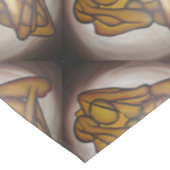 抽象芸術コンテンポラリー愛好家の芸術OchreとBrow テーブルクロス (アングル)