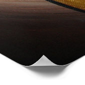 抽象芸術コンテンポラリー愛好家の芸術OchreとBrow ポスター (角)